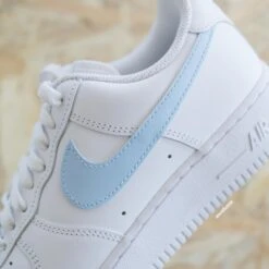 Unc Blue Swoosh - Air Force 1 Custom -Sneakers Boutique IMG 5137copie