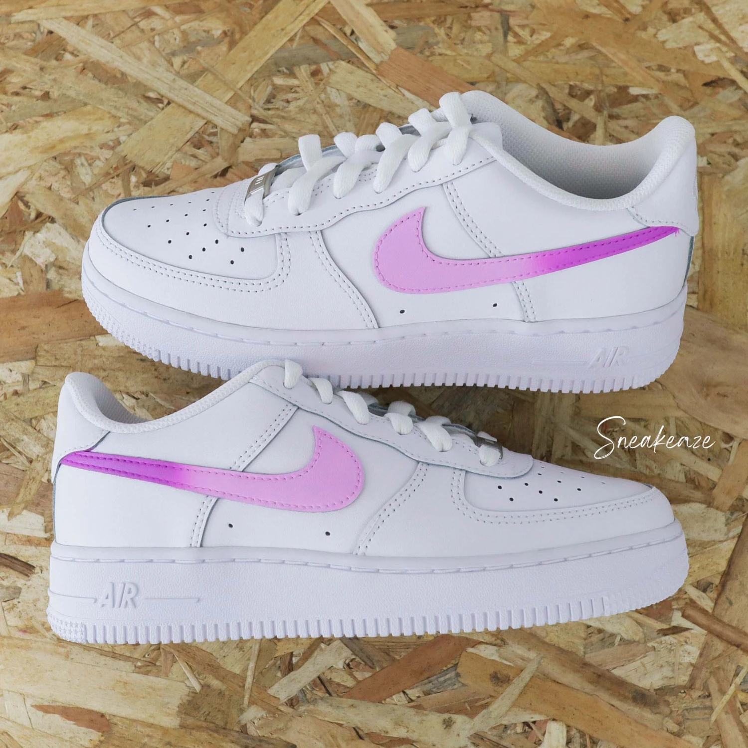 Swoosh Dégradé (couleur Au Choix) - Air Force 1 Custom Enfant 5 Swoosh Dégradé (couleur Au Choix) - Air Force 1 Custom Enfant - Image 3