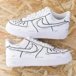 Classic Sketch - Air Force 1 Custom -Sneakers Boutique IMG 6354copie