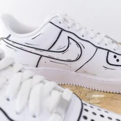 Classic Sketch - Air Force 1 Custom -Sneakers Boutique IMG 6359copie