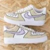Cartoon Beige Et Lila - Air Force 1 Custom -Sneakers Boutique IMG 635ssd4copie3 2