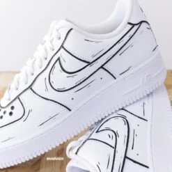 Classic Sketch - Air Force 1 Custom -Sneakers Boutique IMG 6361copie