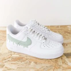 Drip Vert De Gris - Air Force 1 Custom -Sneakers Boutique IMG 6456copie