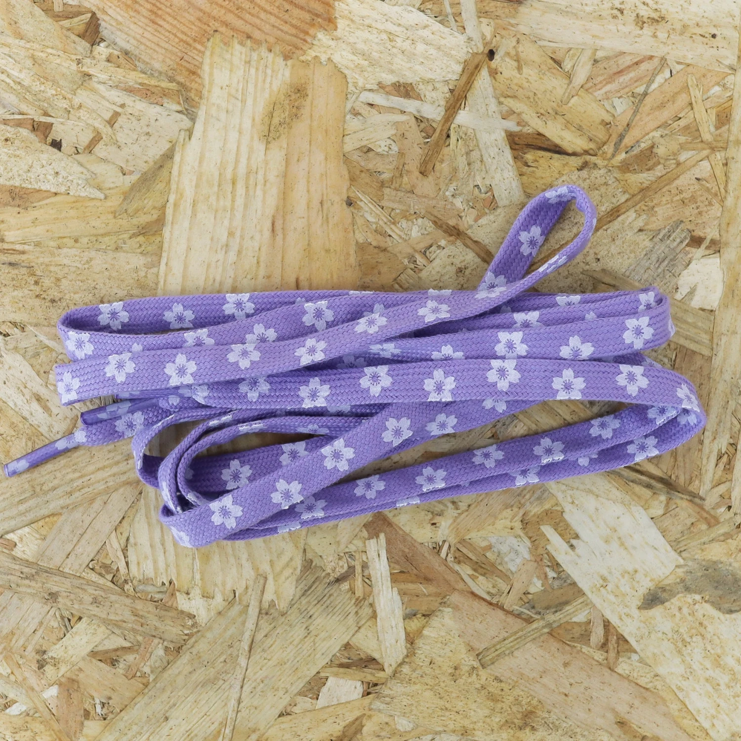 Lacets Plats - Sakura Cherry Blossom Lila 4 Lacets Plats - Sakura Cherry Blossom Lila - Image 2