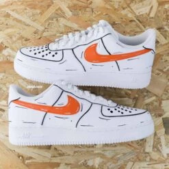 Color Sketch Orange - Air Force 1 Custom -Sneakers Boutique IMG 6807copie 5c25e2a4 5e70 4210 8aab d02b36962735