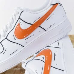 Color Sketch Orange - Air Force 1 Custom -Sneakers Boutique IMG 6813copie