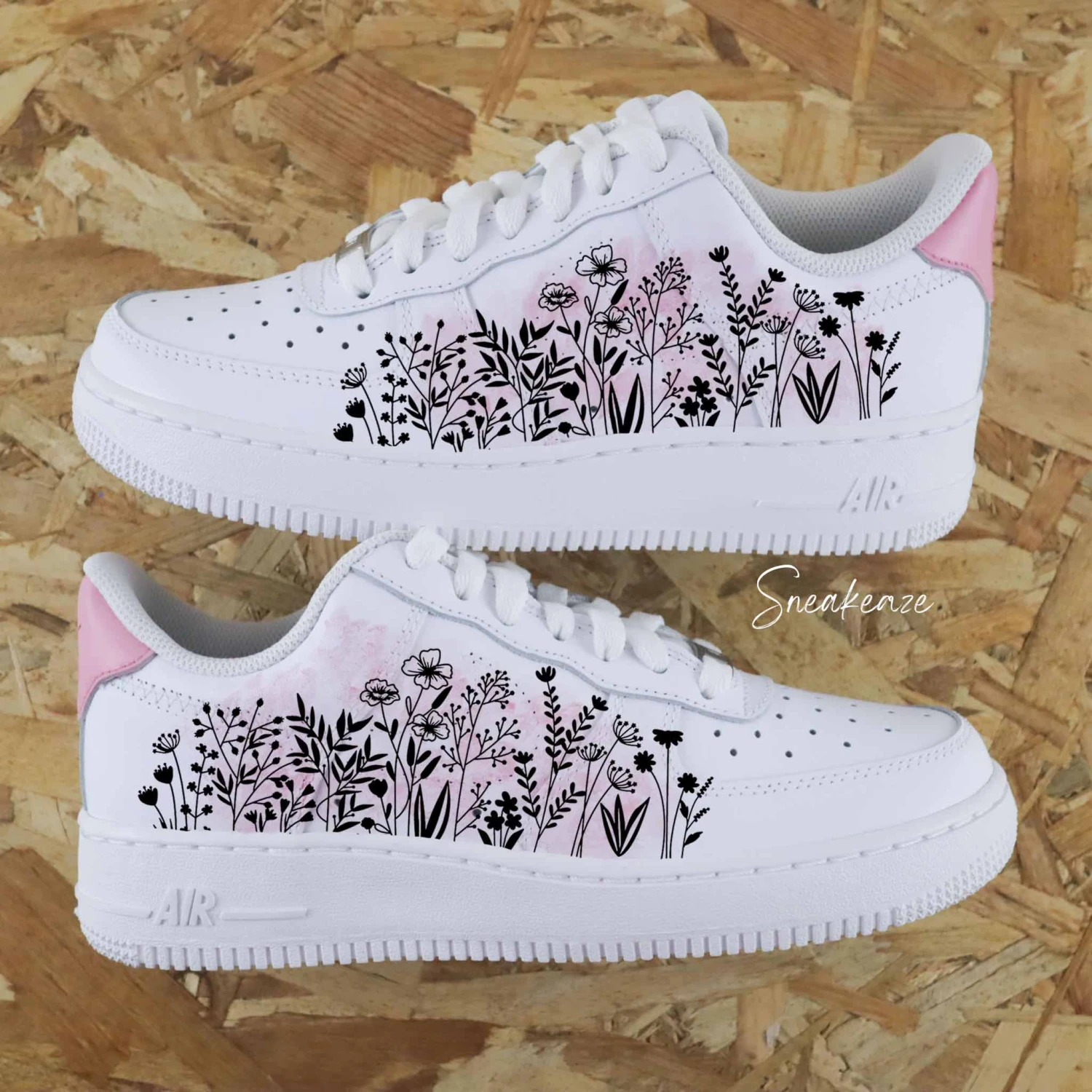 Fleur De Lys Aquarelle - Air Force 1 Custom 7 Fleur De Lys Aquarelle - Air Force 1 Custom - Image 5