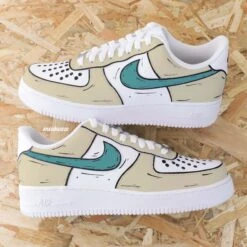 Cartoon Beige (couleur Au Choix) - Air Force 1 Custom -Sneakers Boutique IMqsmG 6354copie3