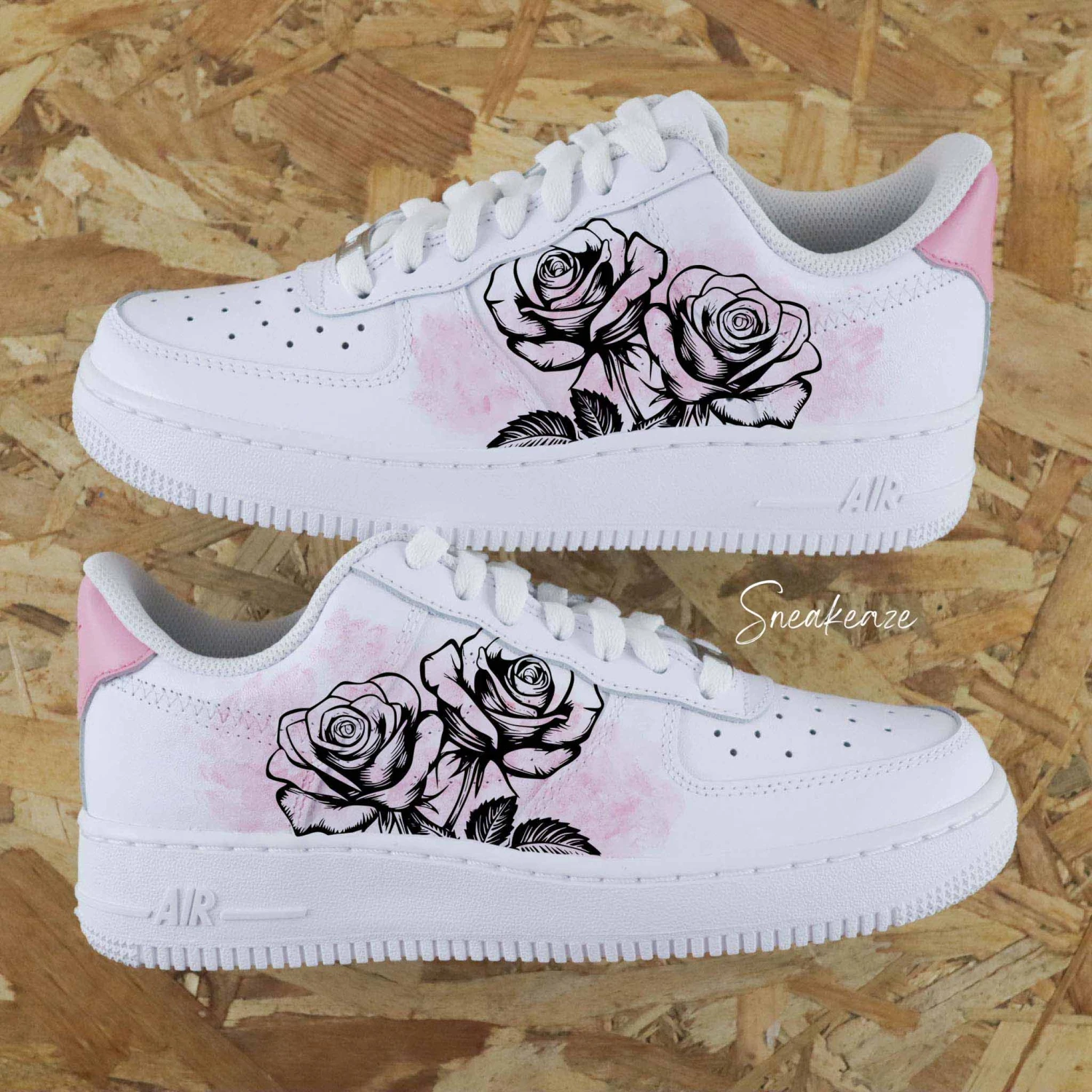 Fleur De Lys Aquarelle - Air Force 1 Custom 4 Fleur De Lys Aquarelle - Air Force 1 Custom - Image 2