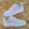 Cartoon Sketch Bleu Et Rose - Air Force 1 Custom -Sneakers Boutique aa cartoon IMG mmp2389copie3
