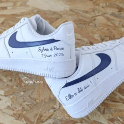 Elle A Dit Oui ! - Air Force 1 Custom Mariage 10 Elle A Dit Oui ! - Air Force 1 Custom Mariage -Sneakers Boutique always in my heart 5L4A0850copie2