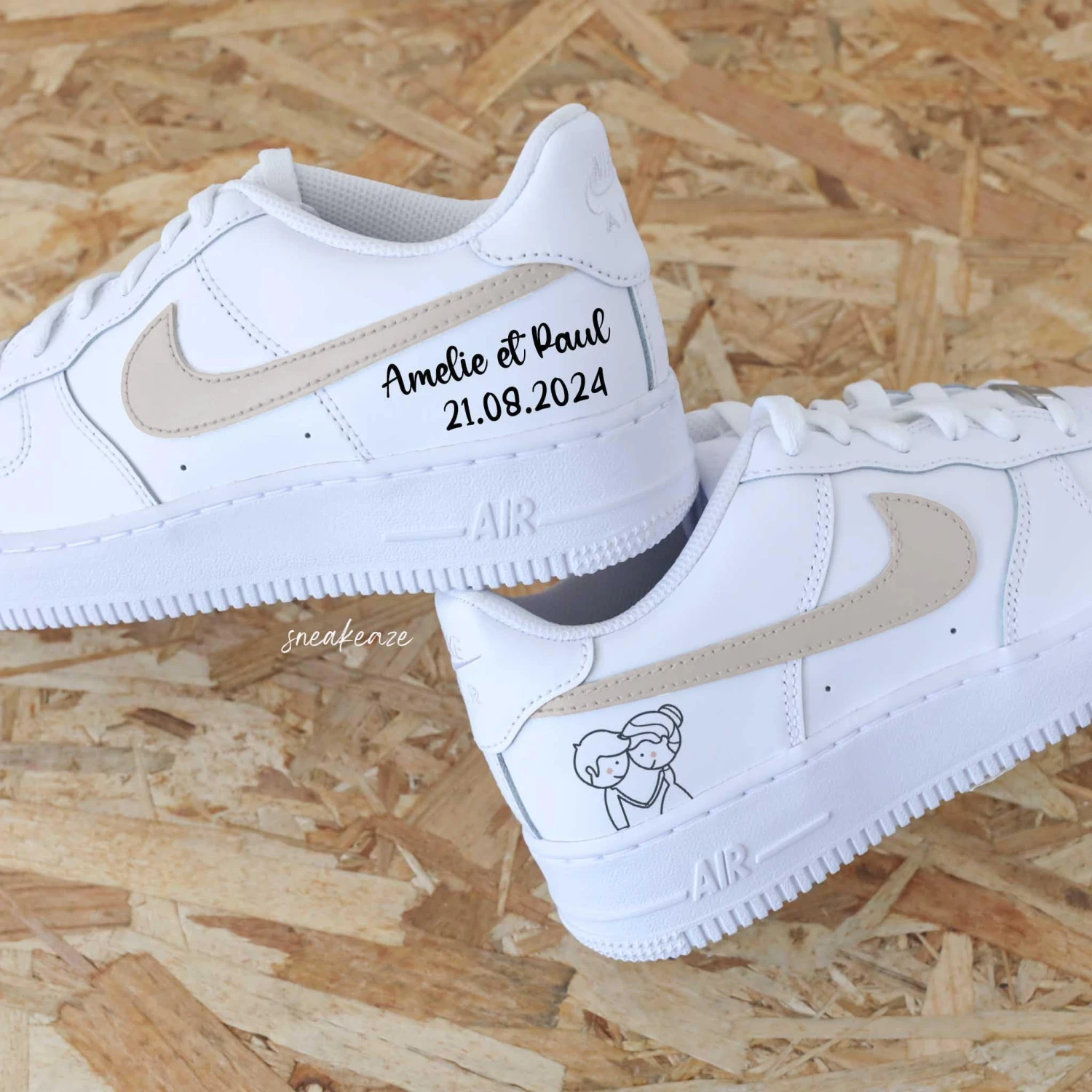 Regards Amoureux (couleur Au Choix) - Air Force 1 Custom 7 Regards Amoureux (couleur Au Choix) - Air Force 1 Custom - Image 5