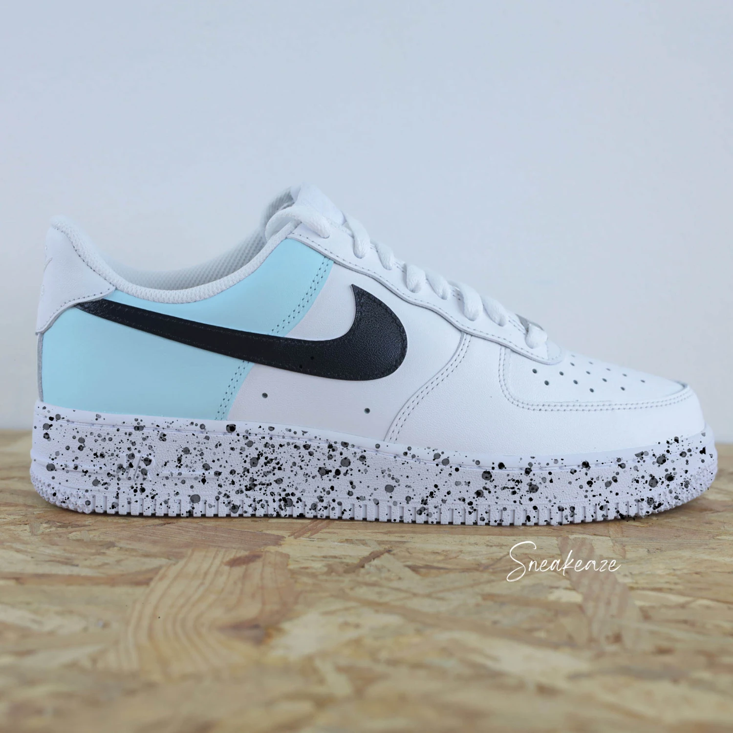 Color Block Splash Noir Et Rose - Air Force 1 Custom (enfant) 7 Color Block Splash Noir Et Rose - Air Force 1 Custom (enfant) - Image 5