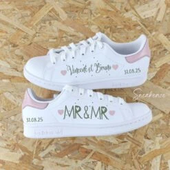 Mr & Mr - Stan Smith Custom Mariage 8 Mr & Mr - Stan Smith Custom Mariage -Sneakers Boutique dderf