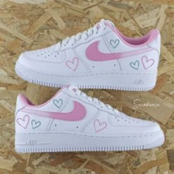 Coeur Dégradé (couleur Au Choix) - Air Force 1 Custom -Sneakers Boutique degradecoeur