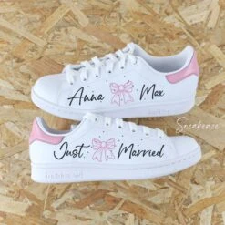 Sweet Romance (couleur Au Choix) - Stan Smith Custom -Sneakers Boutique ffdlsweetromancerose