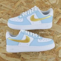 Or Et Violet (modèle Au Choix) - Air Force 1 Custom -Sneakers Boutique fiulletgolmmmpd 5L4A0559copie3 2