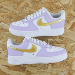 Or Et Bleu (modèle Au Choix) - Air Force 1 Custom -Sneakers Boutique fiulletgppplkold 5L4A0559copie3 1