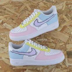 Cartoon Sketch Multicolor - Air Force 1 Custom -Sneakers Boutique ghmgmd