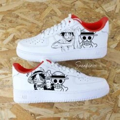 One Piece - Air Force 1 Custom -Sneakers Boutique onepieceluffy3