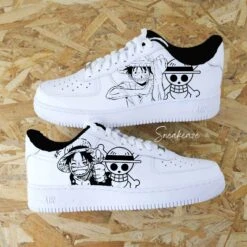One Piece - Air Force 1 Custom -Sneakers Boutique onepieceluffymockup