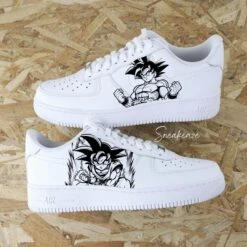 Vegeta X Goku - Air Force 1 Custom -Sneakers Boutique songoku sansswoopfpfpfshAF1copie