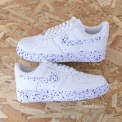 Color Splash (couleur Au Choix) - Air Force 1 Custom -Sneakers Boutique splashbleu