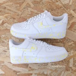 Color Splash (couleur Au Choix) - Air Force 1 Custom -Sneakers Boutique splashjaune