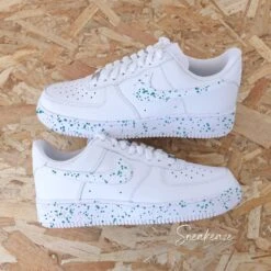 Color Splash (couleur Au Choix) - Air Force 1 Custom -Sneakers Boutique splashturquoise