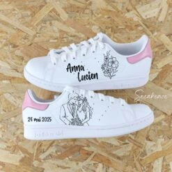 Bouquet De La Marié - Stan Smith Custom Mariage 14 Bouquet De La Marié - Stan Smith Custom Mariage -Sneakers Boutique stanbabypinkHelloAlmeida