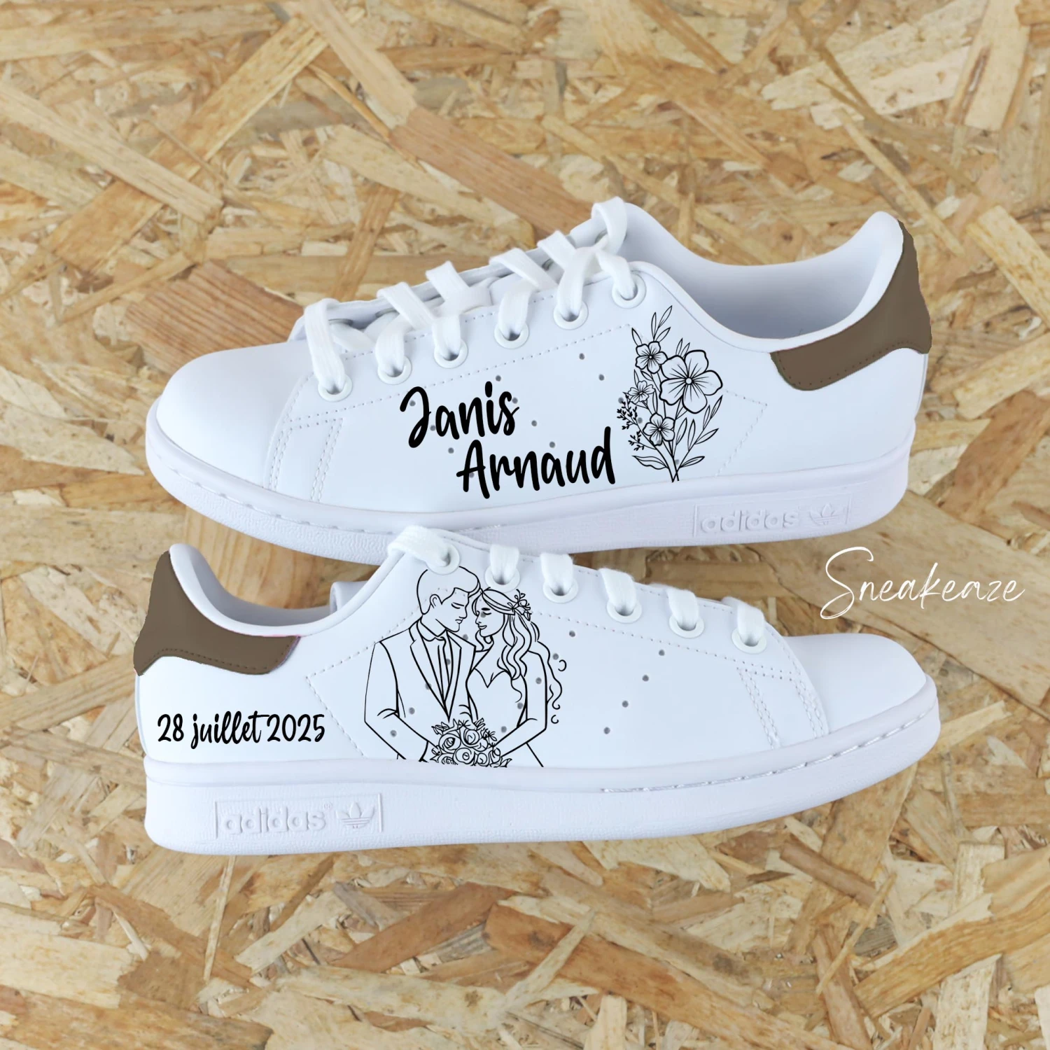 Bouquet De La Marié - Stan Smith Custom Mariage 4 Bouquet De La Marié - Stan Smith Custom Mariage - Image 2