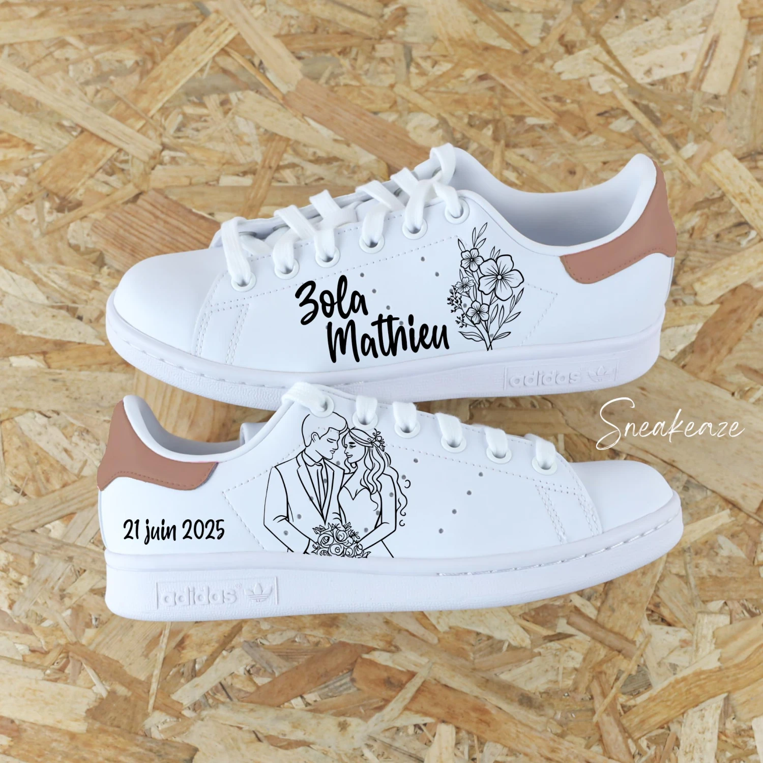 Bouquet De La Marié - Stan Smith Custom Mariage 3 Bouquet De La Marié - Stan Smith Custom Mariage